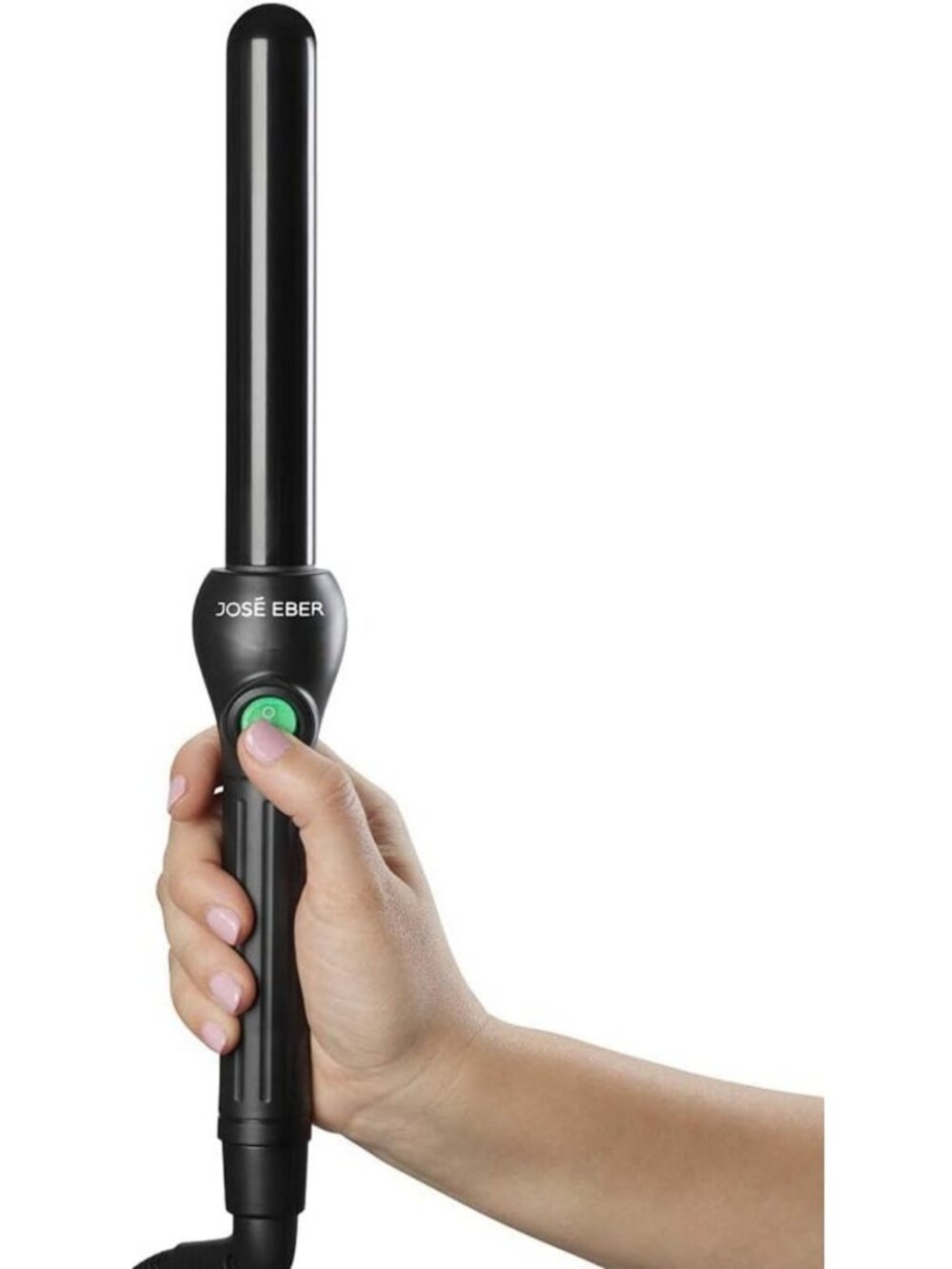 Professional Clipless Curling Iron 1" - Tourmaline Ceramic Wand, Heat Resistant